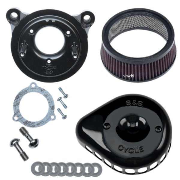 エアクリーナー ミニ ティアドロップ Twin Cam 黒