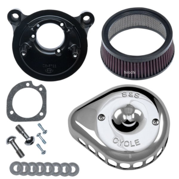 エアクリーナー ミニ ティアドロップ Twin Cam EFI クローム