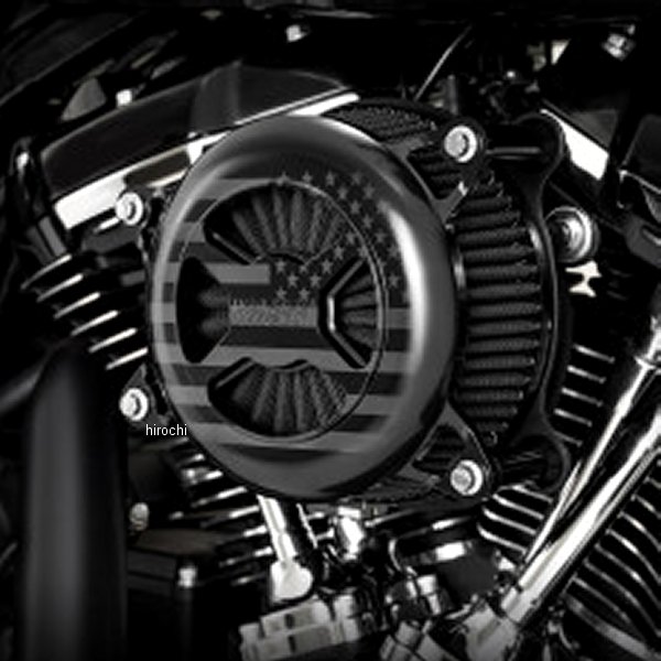 VO2 エアクリーナー アメリカ 17年-22年 ハーレー ミルウォーキーエイトモデル 黒