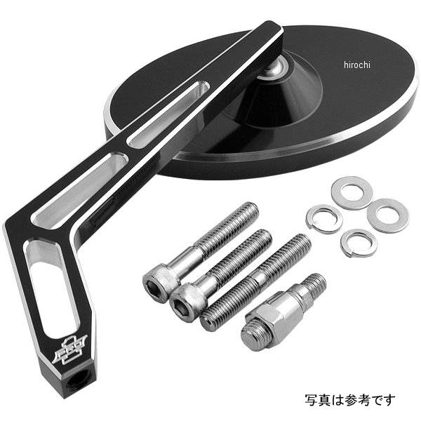 ミラー カットアウト オーバル黒