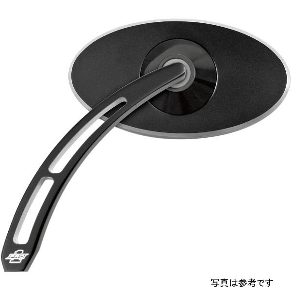 ミラー オーバル スムース黒