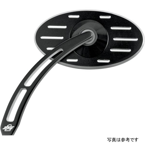 ミラー オーバル ボールミル黒