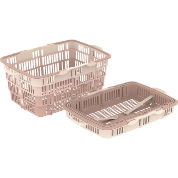 折りたたみバスケット 103060 ニューバスケット ブラウン