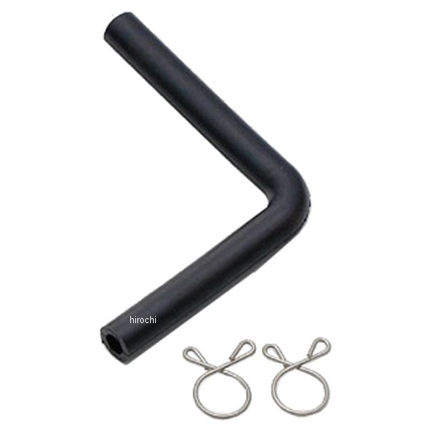 フューエルホース Ｌ型 黒2層管 内径5mm:φ5×φ9/66×56mm