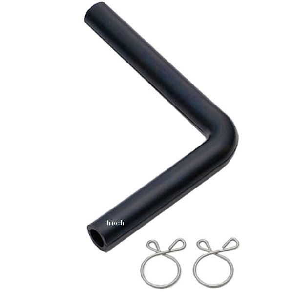 フューエルホース Ｌ型 黒2層管 内径8mm:φ8×φ12/90×70mm