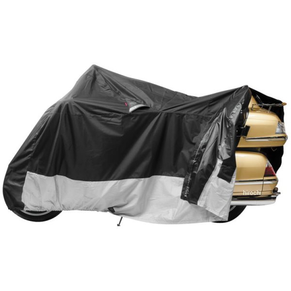 バイクカバー ガーディアン ジッパー付き 黒/シルバー XXXL