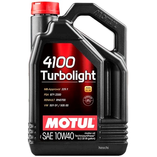 4100 TURBOLIGHT 化学合成 4スト 4輪用エンジンオイル 10W-40 4リットル