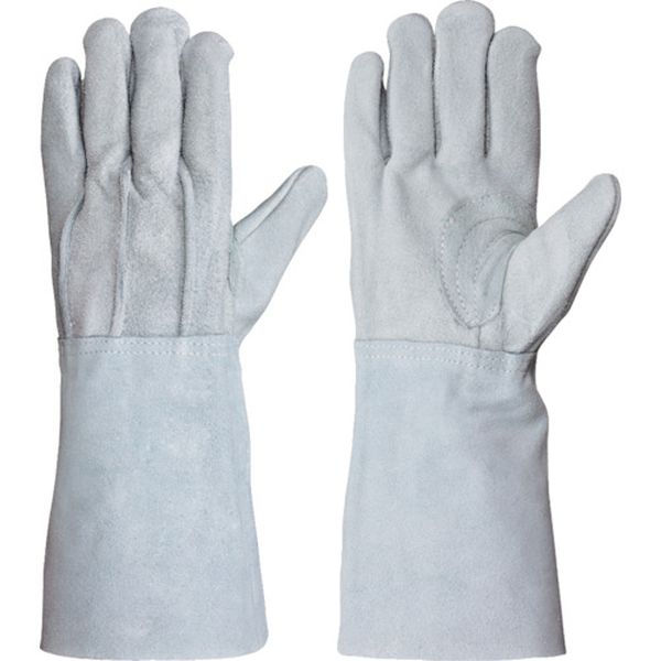 816-5958  牛床革手袋 背縫い当付 袖17cm