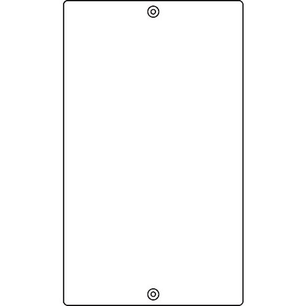 構内用標識 白無地タイプ Kタテ白 680×400mm スチール 山型
