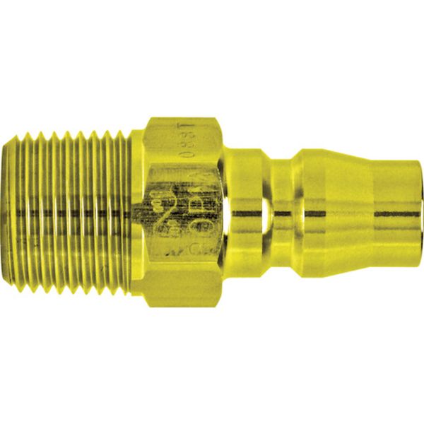 BRASS 真ちゅう製ハイカプラ(めねじ取付用プラグ) 相手側Rc1/8 1.5Mpa(00219)