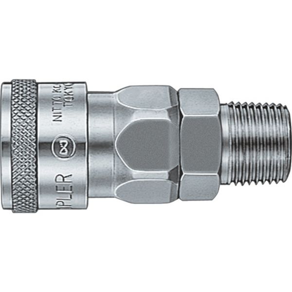 ハイカプラ 鋼鉄製 ニトリルゴムNBR(SG)(めねじ取付用ソケット)相手側Rc1/8 耐圧力2.0Mpa(03136)