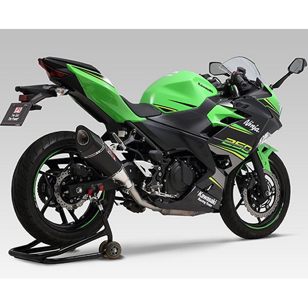 スリップオンマフラー R-11 サイクロン EXPORT SPEC 18年 Ninja250/400 政府認証 メタルマジックカバー