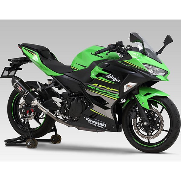 スリップオンマフラー R-77S サイクロン EXPORT SPEC 18年 Ninja250/400 メタルマジック/カーボン