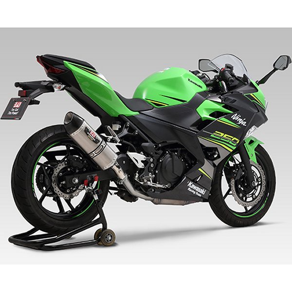 スリップオンマフラー R-77S サイクロン EXPORT SPEC 18年 Ninja250/400 サテンフィニッシュ/カーボン