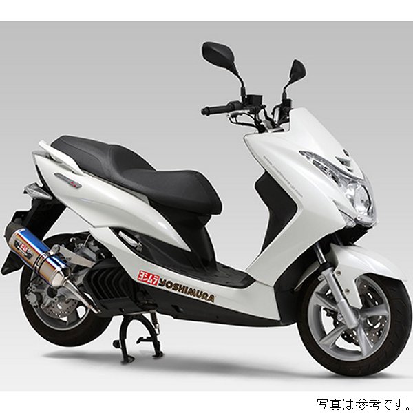 フルエキゾースト R-77S 機械曲サイクロン EXPORT SPEC 14年-18年 マジェスティS ステンレス/カーボン