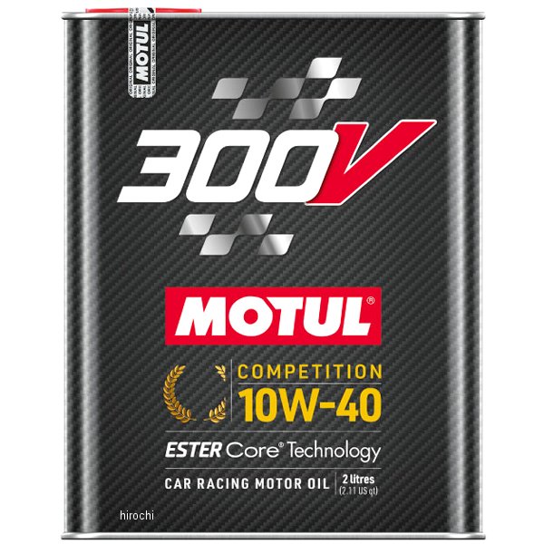 300V コンペティション 100%化学合成 4スト 4輪用エンジンオイル 10W-40 2リットル