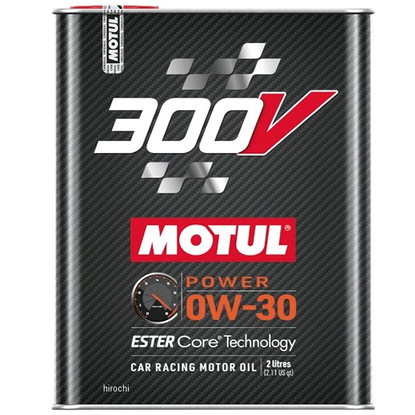 300V POWER 100%化学合成 4スト 4輪用エンジンオイル 0W-30 2リットル