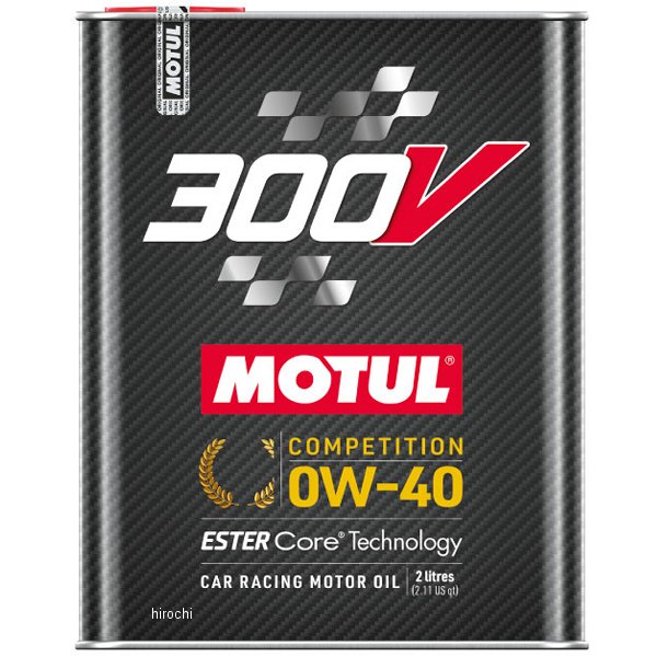 300V コンペティション 100%化学合成 4スト 4輪用エンジンオイル 0W-40 2リットル