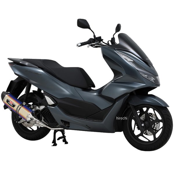 フルエキゾースト 機械曲R-77Sサイクロン EXPORT SPEC 21年-23年 PCX160 チタンブルー/カーボンエンド