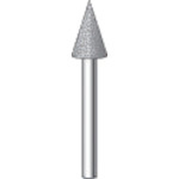 電着ダイヤモンドバー 粒度＃130 円錐 刃径4mm 刃長6mm