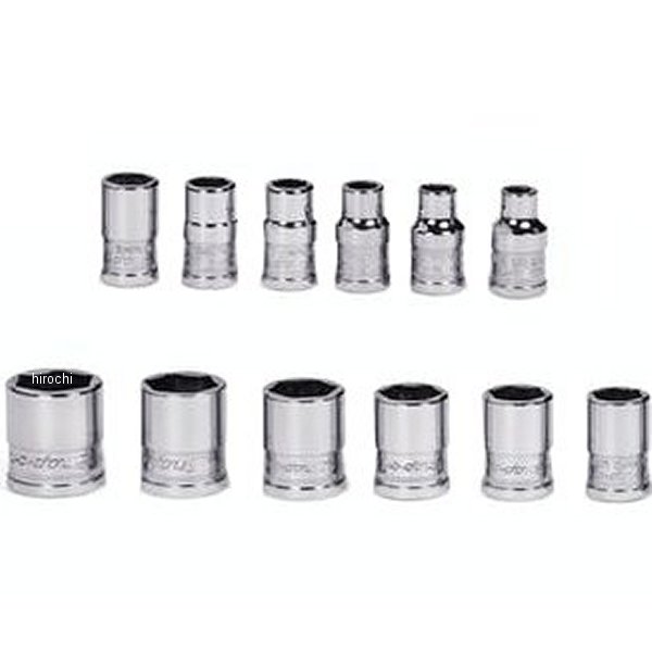 1/4DR ソケットセット 12PC 6P FDX MM