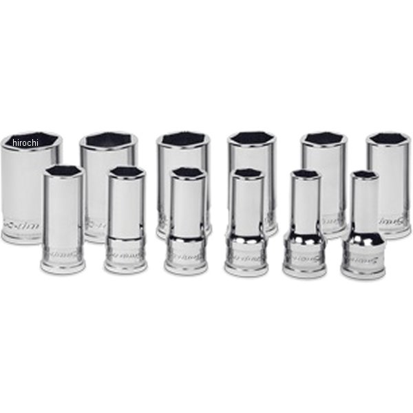 フランクドライブエクストラ 1/4インチ セミディープ ソケットセット 6角 12個セット