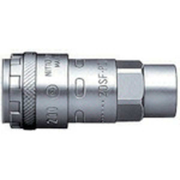 おねじ取付用ソケット ハイカプラ200 鋼鉄製 相手側取付ねじサイズR3/8(71213)