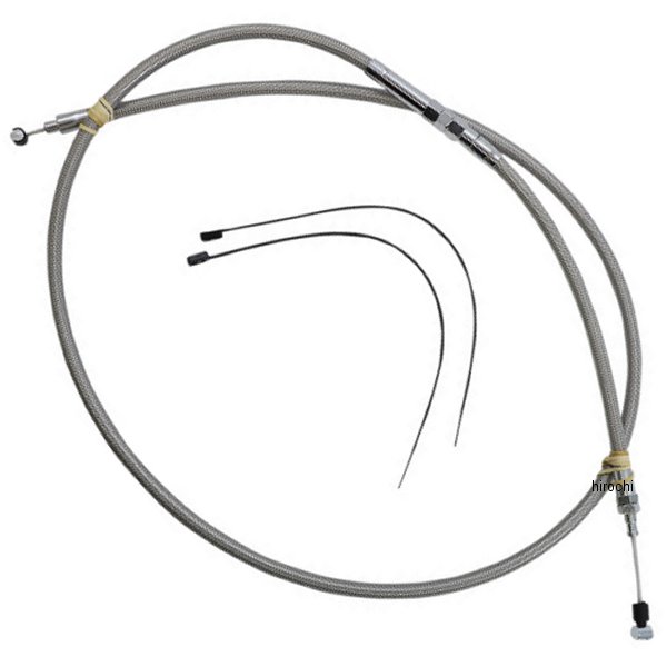 クラッチ ケーブル XR 66-7/8インチ 15年-22年 Scout ステンレス/クローム