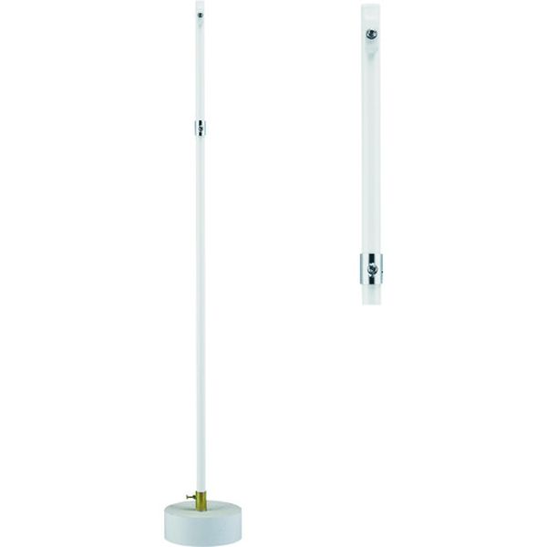 814-9327 移動式標識用ポール S-7800K H1800×280Φ コンクリート台付 標識金具付