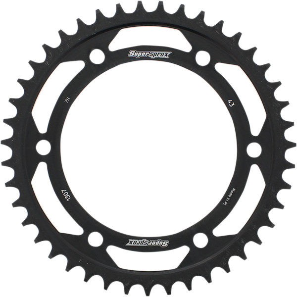 レーシング スチール リア スプロケット 525/43T 15年-16年 CBR600RAA 黒