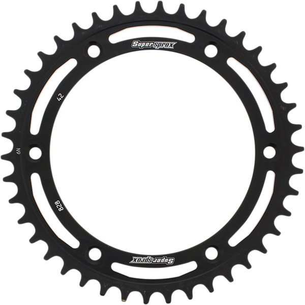 【セール特価】 スチール リア スプロケット 520/42T 91年-95年 DR650SE 黒