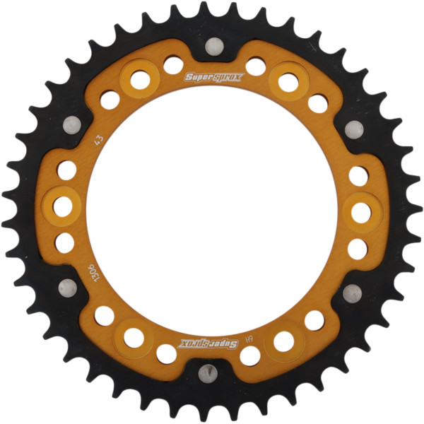 ステルス リア スプロケット 530/43T 09年-16年 CBR1000RA ABS ゴールド/黒