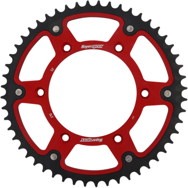 ステルス リア スプロケット 520/52T 09年 CRF230M 赤/黒