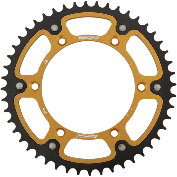 ステルス リア スプロケット 520/48T 20年-22年 YZ125X ゴールド/黒