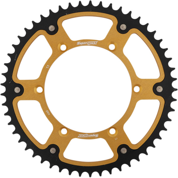 ステルス リア スプロケット 520/53T 21年-22年 KX450X ゴールド/黒