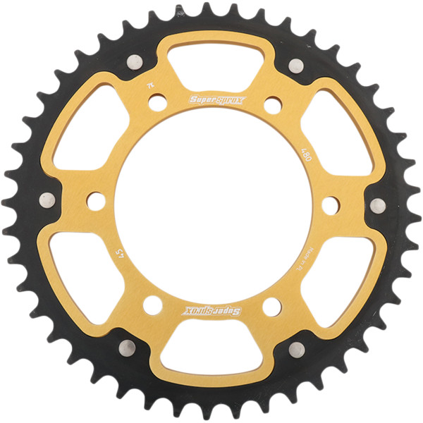 ステルス リア スプロケット 525/45T 21年-22年 Tenere 700 ゴールド/黒