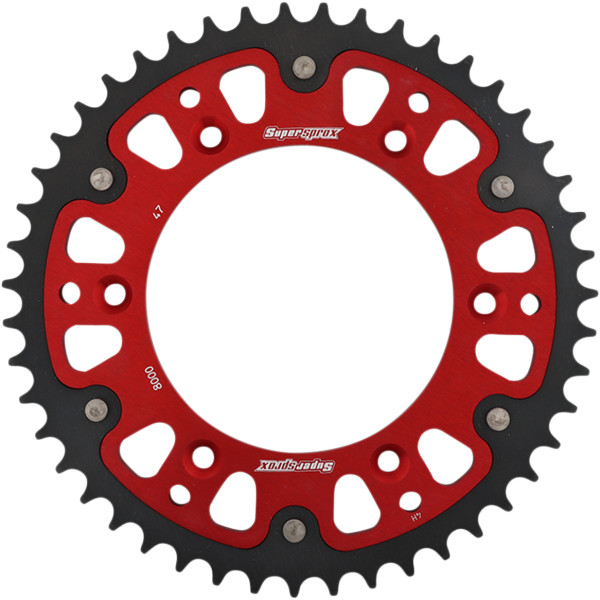 ステルス リア スプロケット 525/47T 17年 Beta 350 RR S 4T 赤/黒