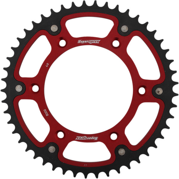 ステルス リア スプロケット 525/49T 17年 Beta 350 RR S 4T 赤/黒