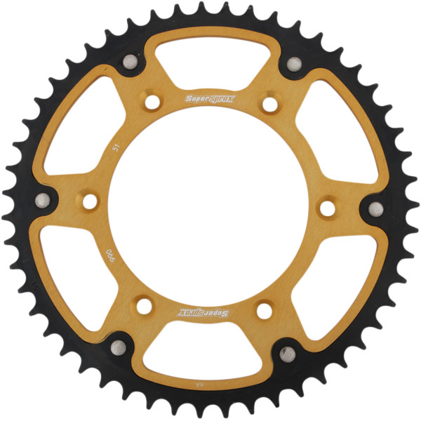ステルス リア スプロケット 520/51T 18年 ハスクバーナ Supermoto 701 ゴールド/黒
