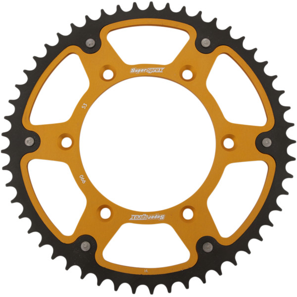 ステルス リア スプロケット 520/53T 18年 ハスクバーナ Supermoto 701 ゴールド/黒