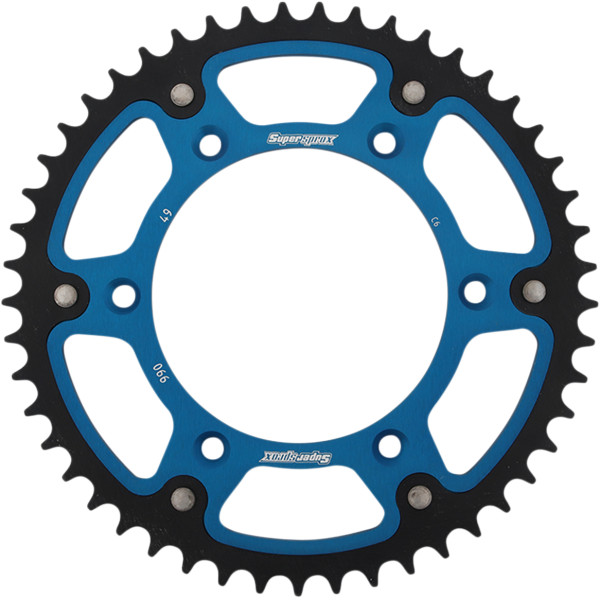 ステルス リア スプロケット 520/49T 18年 ハスクバーナ Supermoto 701 青/黒