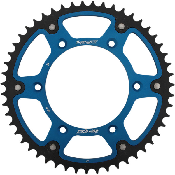 ステルス リア スプロケット 520/51T 18年 ハスクバーナ Supermoto 701 青/黒