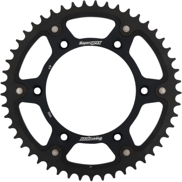 ステルス リア スプロケット 520/49T 18年 ハスクバーナ Supermoto 701 黒