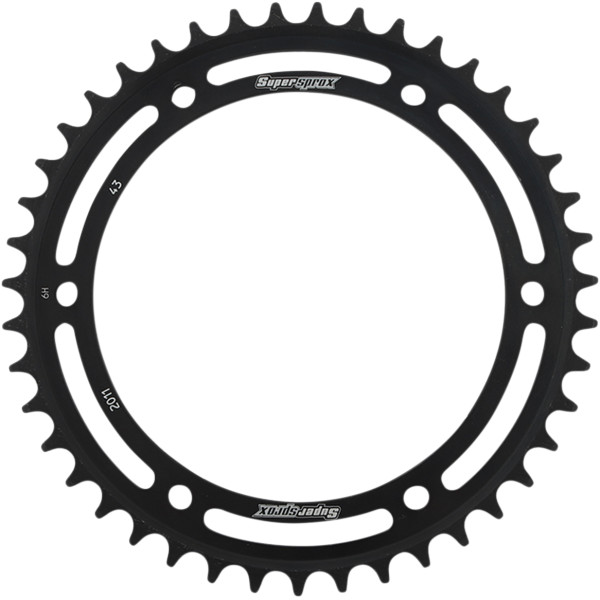 レーシング スチール リア スプロケット 530/43T 15年-16年 トライアンフ Speed Triple R 1050 黒