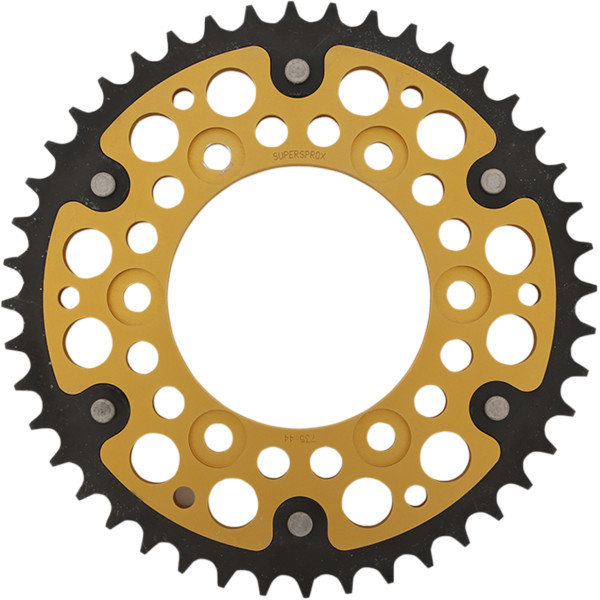 ステルス リア スプロケット 520/44T 08年 ドゥカティ Monster 695 ゴールド/黒