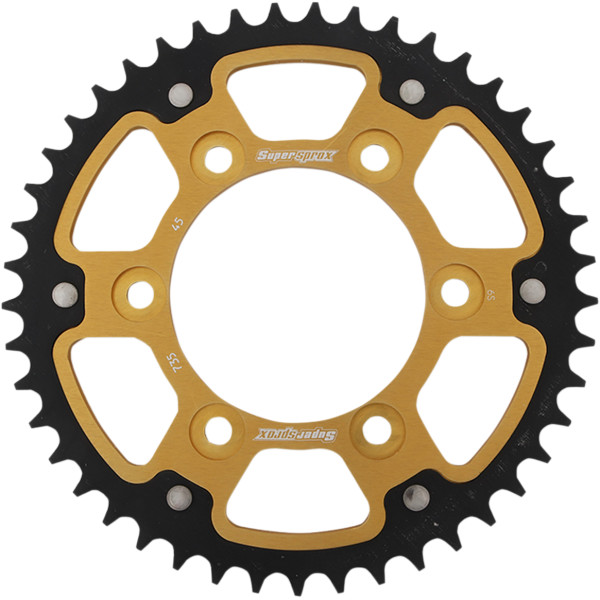 ステルス リア スプロケット 520/45T 08年-14年 ドゥカティ Monster 696 ゴールド/黒