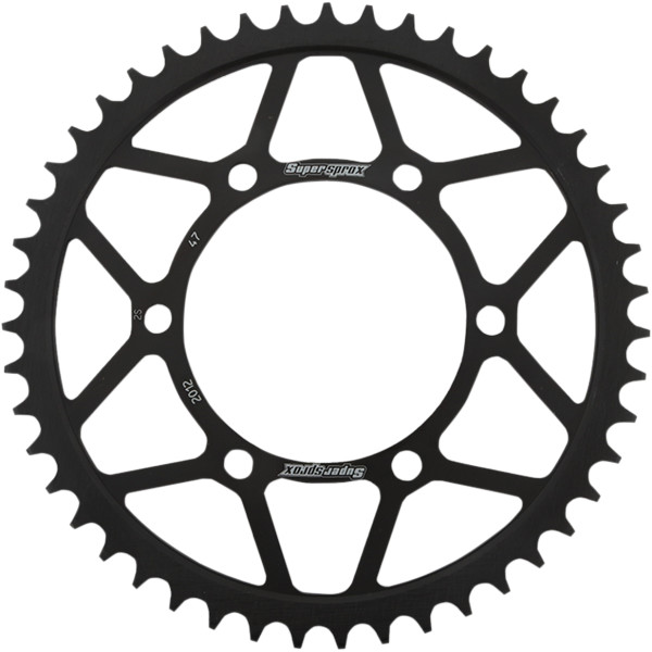 レーシング スチール リア スプロケット 525/47T 06年-12年 トライアンフ Daytona 675 黒