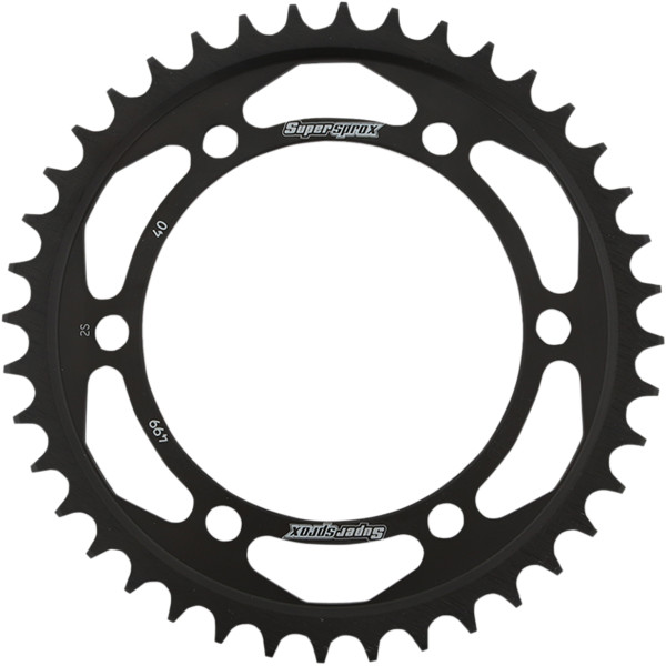 レーシング スチール リア スプロケット 530/40T 03年-05年 Ninja ZX-12R 黒