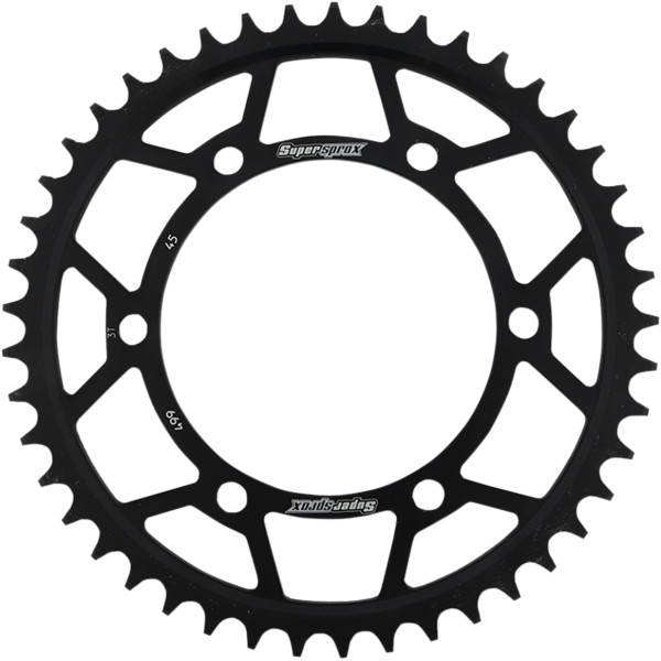 レーシング スチール リア スプロケット 530/45T 03年-05年 Ninja ZX-12R 黒