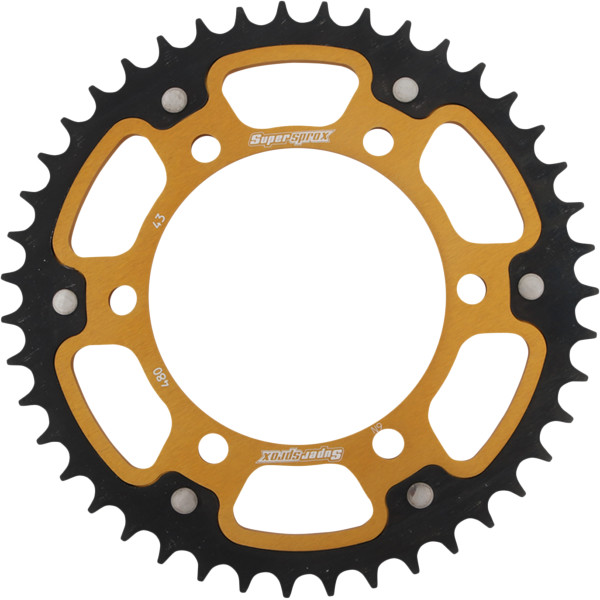 ステルス リアスプロケット 525/43T 19年-20年 Tracer900 GT ゴールド/黒